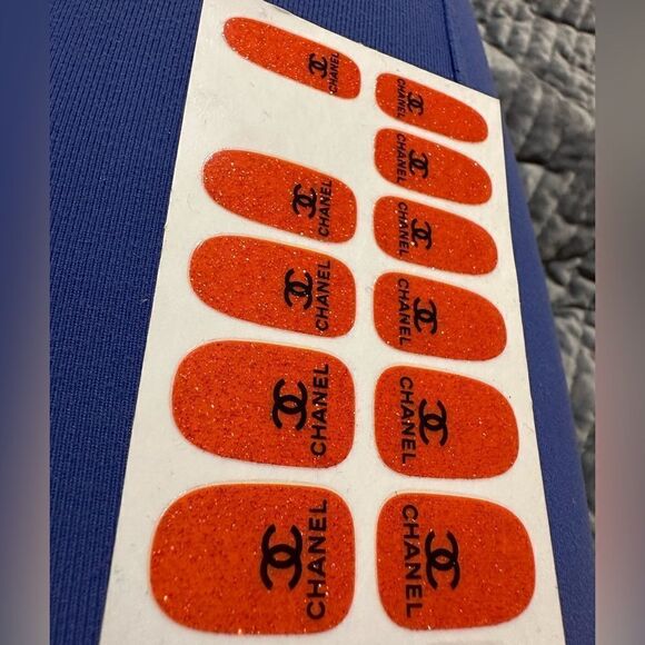 Halloween Full Wraps Nail Glitter Stickers Cute monogram Printed - Picture 14 of 15